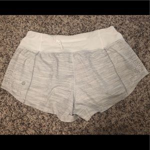 Lululemon Run Speed Short Heather Gray Laser Cut 4